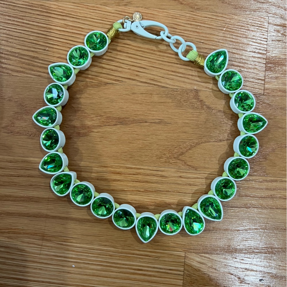 J. Crew Rockstud Candy Green Necklace